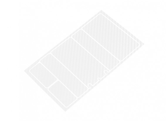 Paneles decorativos TrackStar cubierta de batería para Patrón 2S Chapo Paquete de Transparencia de carbono (1 unidad)