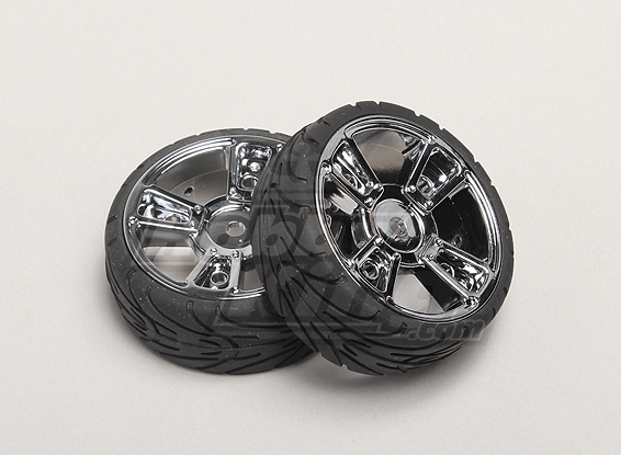 Neumáticos establecido (en la carretera) - Turnigy TR-V7 1/16 sin escobillas Drift Car w / Chasis Carbono