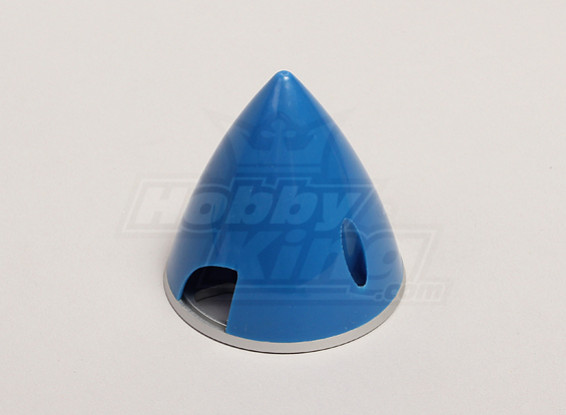 Spinner nylon con aleación de 57 mm Placa Azul