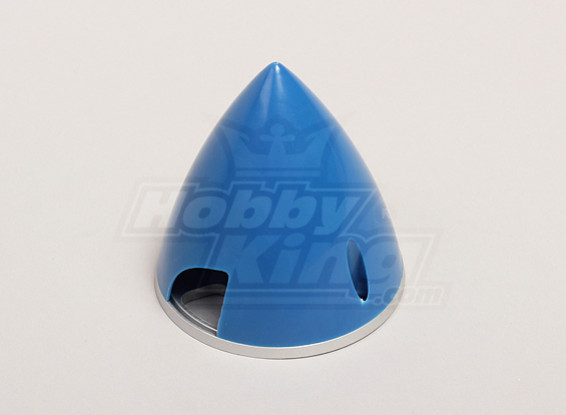 Spinner nylon con aleación de 70 mm Placa Azul