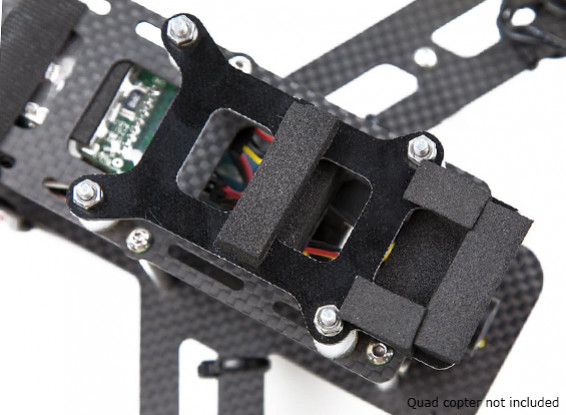 Lumenier QAV250 fibra de carbono amortiguación de vibraciones de la placa de la cámara