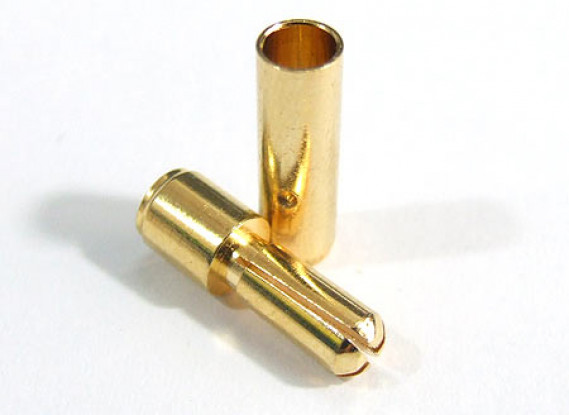 3,5 mm chapado en oro conector de resorte (10pair / 20pc)