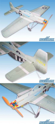 Blue Arrow P51D Choque Flyer kit (gratis Publica)