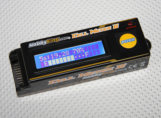 Metro de la célula HobbyKing ™ 8 - Lipo Battery Checker