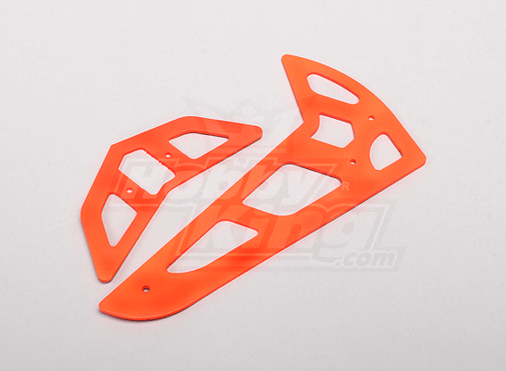 Neon Orange fibra de vidrio horizontal / vertical Aletas Trex 500