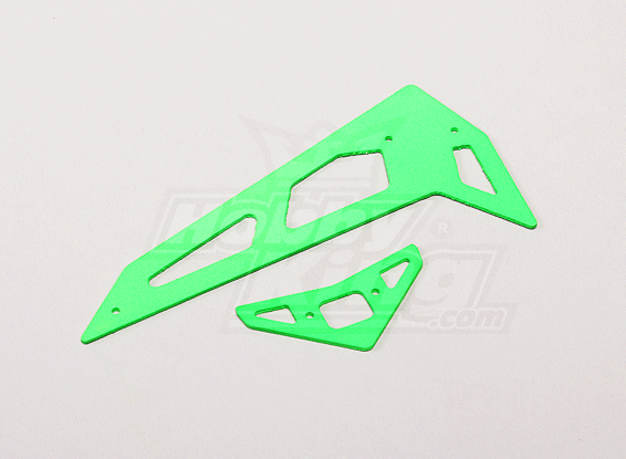 Verde de neón de la fibra de vidrio horizontal / vertical Aletas Trex 450 Sport