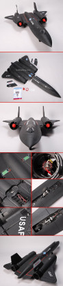 SR-71 Blackbird Jet w / sin escobillas EDF RTF