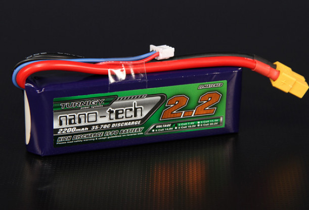 Turnigy nano-tech 2200mah 2S 35 ~ 70C Lipo Pack de