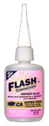 El cianoacrilato NHP 411 flash fina espuma de seguridad 1 oz