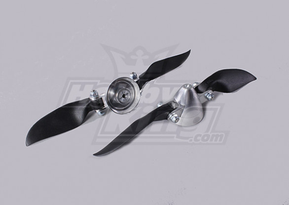 Plegable 6x6 ensamblador Propeller (Aleación / Hub Spinner) (2 piezas / bolsa)