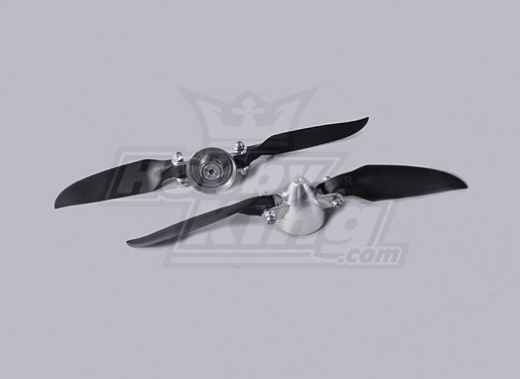 Plegable 7.5x4 ensamblador Propeller (Aleación / Hub Spinner) (2 piezas / bolsa)