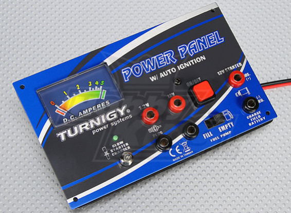 Panel de Turnigy Poder MkII con Amperímetro y cargador resplandor remoto