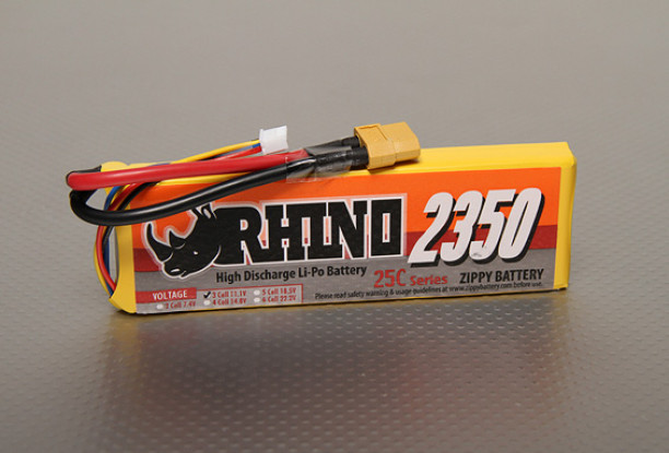 Rhino 2350mAh 3S1P 25C Lipo Pack de