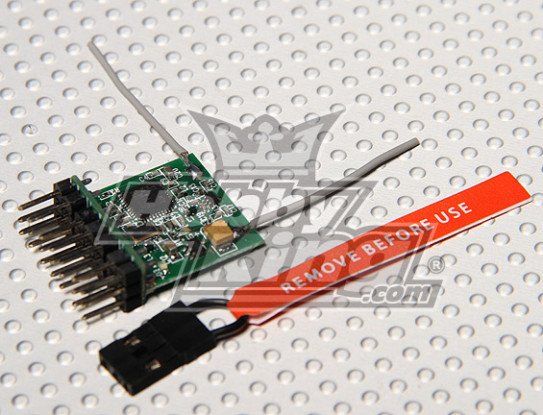 DSM2 Compatible Parkflyer receptor de 2,4 GHz (V2.0)