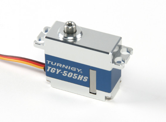 SCRATCH / DENT - Turnigy TGY-505HS HV metal Digital Entubado de alta velocidad sin escobillas Servo 40g / 4,8 kg / 0.04sec
