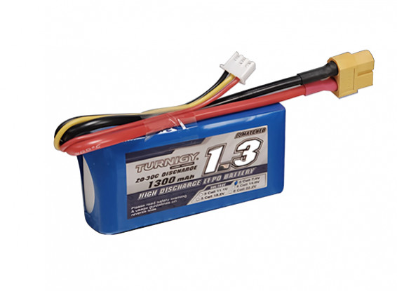 Turnigy 1300mAh 2S Lipo 20C Paquete