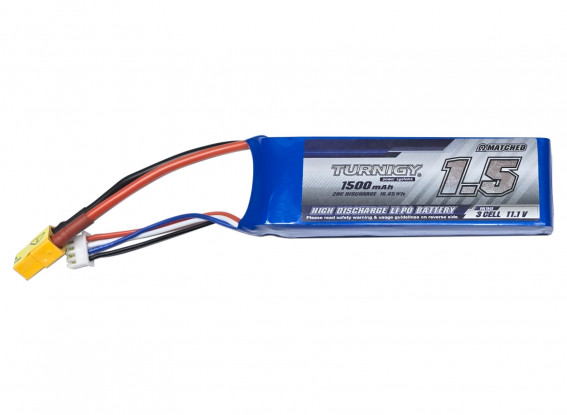 Turnigy 1500mAh 3S Lipo 20C Paquete