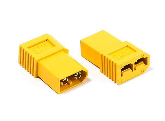 2 Pcs Female to Deans T Plug Male Connector Adapter plug block Traxas Compatible