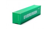 HO Scale 40ft Shipping Container (EVERGREEN) front view