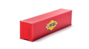 HO Scale 40ft Shipping Container (LINFOX)) front view