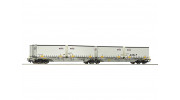 Roco/Fleischmann HO Scale Double Carrier Wagon w/ AXIS Semitrailers AAE