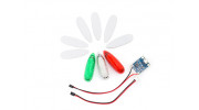 EasyLight Self Contained LED Flashing Light Set w/Battery (Red/Green/White) 3