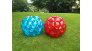 Childs PVC Inflatable Body Bubble Bumper Ball Red & Blue (2pcs) 2