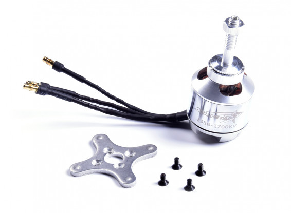 Durafly Rare Bear Reno Racer 680mm Replacement 3536-1700KV Brushless Motor w/X-Mount & Prop Adapter