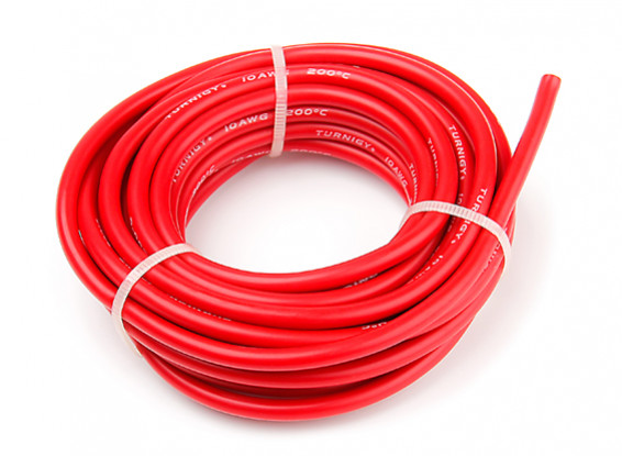 Turnigy High Quality 10AWG Silicone Wire 5m (Red)