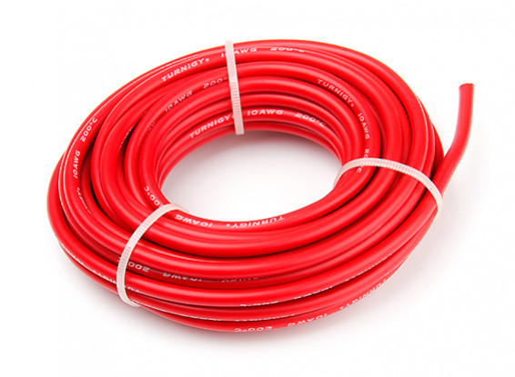 Turnigy High Quality 10AWG Silicone Wire 7m (Red)