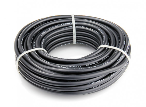 Turnigy High Quality 10AWG Silicone Wire 8m (Black)