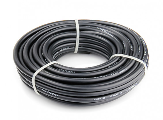 Turnigy High Quality 10AWG Silicone Wire 9m (Black)