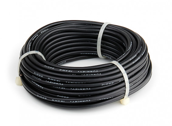 Turnigy High Quality 16AWG Silicone Wire 10m (Black)