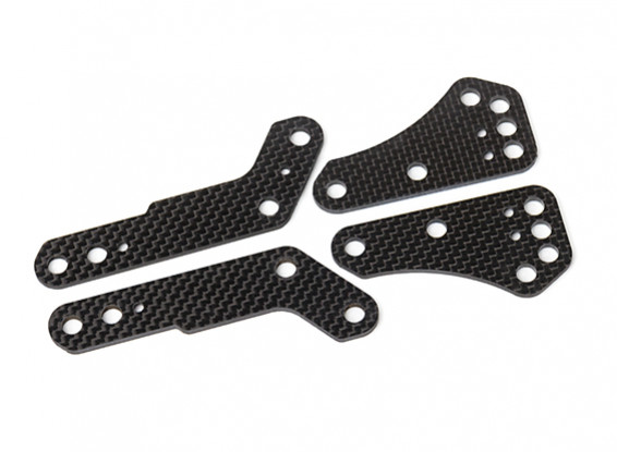 BSR Berserker Wheelie Bar Replacement Carbon Fixing Plates (1 set)