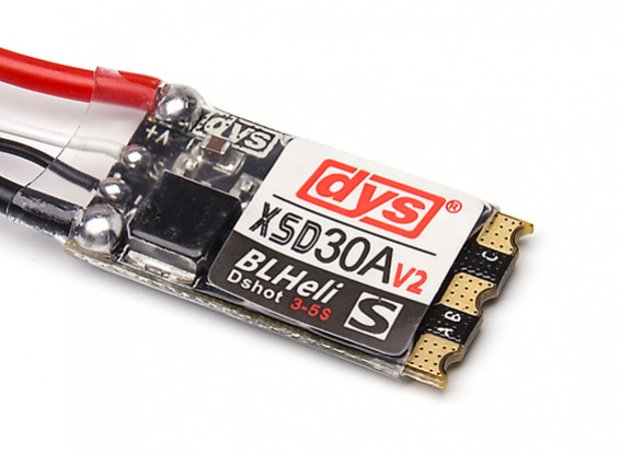 DYS XSD 30A V2 3-5S ESC with BLheliS and Dshot600/Dshot300 Compatible