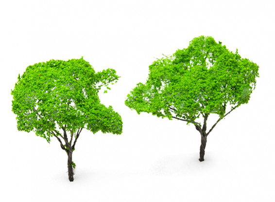 HobbyKing™ 120mm Light Green Scenic Wire Model Trees (2 pcs)