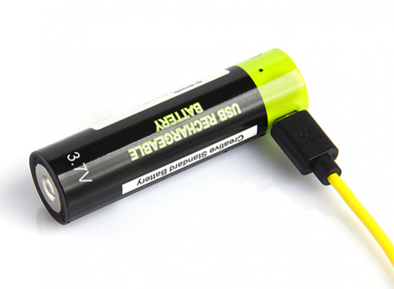 Znter ZNT18650 1600mAh3.7V USB Rechargeable 18650 LiPoly Battery (1pc)