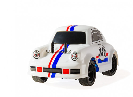 1/24 Mini Q Cartoon Car - White - front