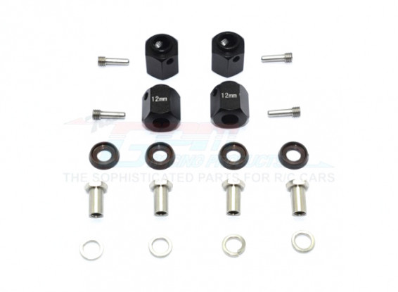 TRAXXAS TRX-4 GPM - Upgraded BK 12mm Hex Adapters (20pc)