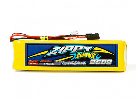 Zippy Compact 2500mAh 6.6V 5C LiFePo4 Receiver Pack 