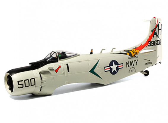 H-King A-1 Skyraider 800mm - Replacement Fuselage with Pilot and Tail Landing Gear