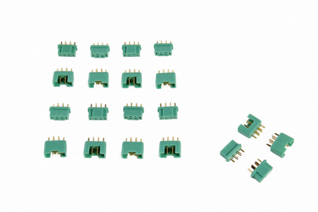  MPX 6 Pin Gold Plated Solder Type Connectors Male/Female (10 pairs)