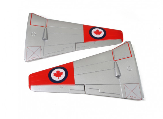 Durafly D.H.100 Vampire V3 "RCAF Silver Edition" Replacement Wing Set (1pr)