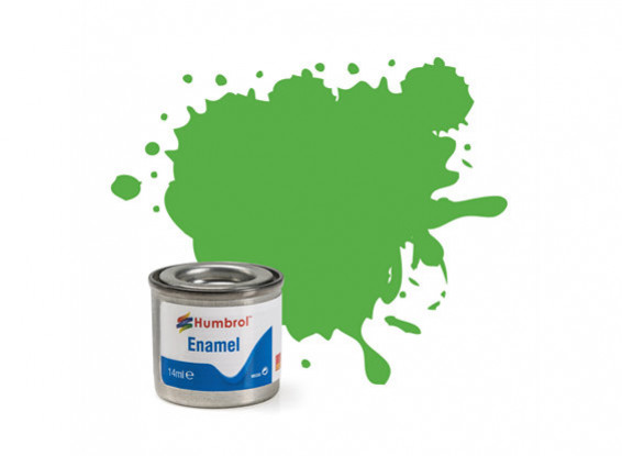 Humbrol 208 Fluorescent Signal Green Gloss - 14ml Enamel Paint  AA7081