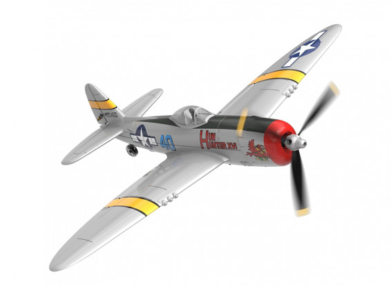 VolantexRC P-47 Thunderbolt (RTF) 4CH EPP 400mm Warbird w/Xpilot Stabilization System for Beginner (15.7") 76116
