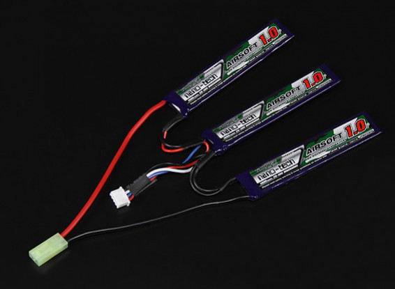 Turnigy nano-tech 1000mAh 3S 20-40C Lipo AIRSOFT Confezione