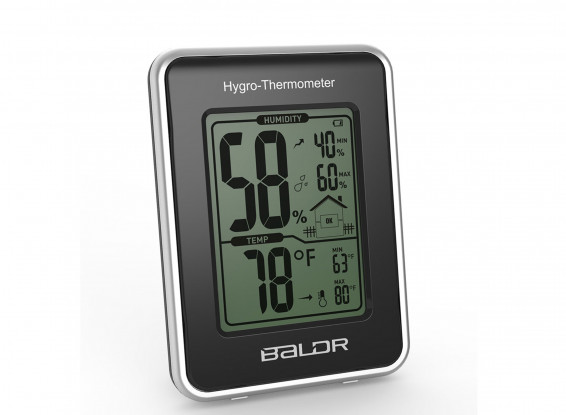 BALDR B0109TH Weather Station Thermometer Hygrometer Humidity Temperature Meter