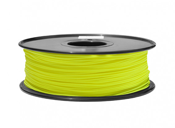 Dipartimento Funzione 3D filamento stampante 1,75 millimetri PLA 1KG spool (Fluorescent giallo)