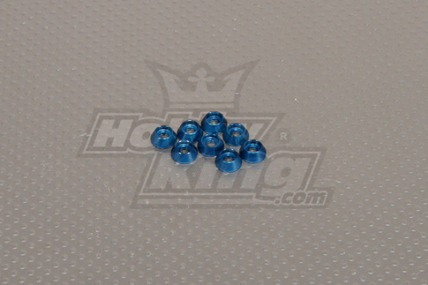 CNC Cap Bullone Rondella M3 (3,5 mm) blu scuro