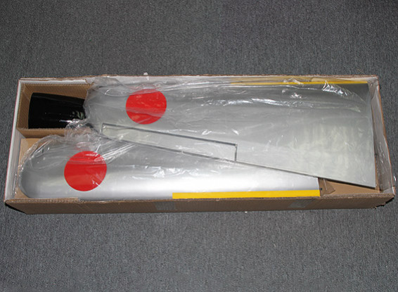 SCRATCH / DENT Kawasaki Ki-61 Hien 1800 millimetri w / ritrae & Split lembi 0.60 ~ 0.90 Glow (ARF)
